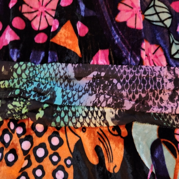 Custo Barcelona Premium Velvet and Silk Mini Dress Size Medium - Picture 5 of 12